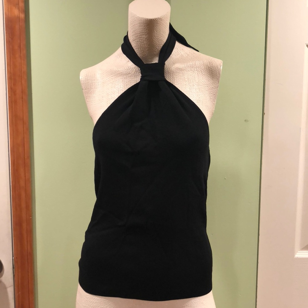 Black halter top